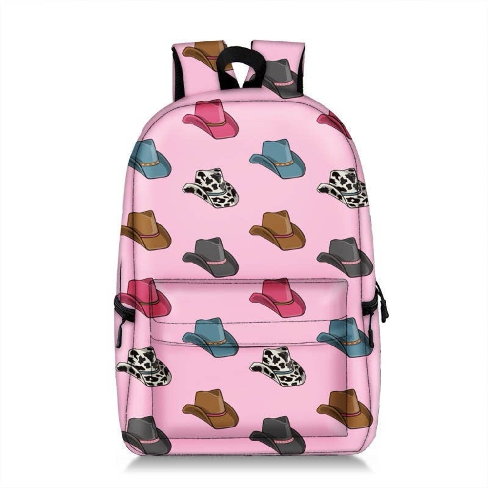Pink Cowboy Hat Backpack - Picture 3 of 3